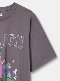 The Police Oversized Cotton Crew Tunic Tee