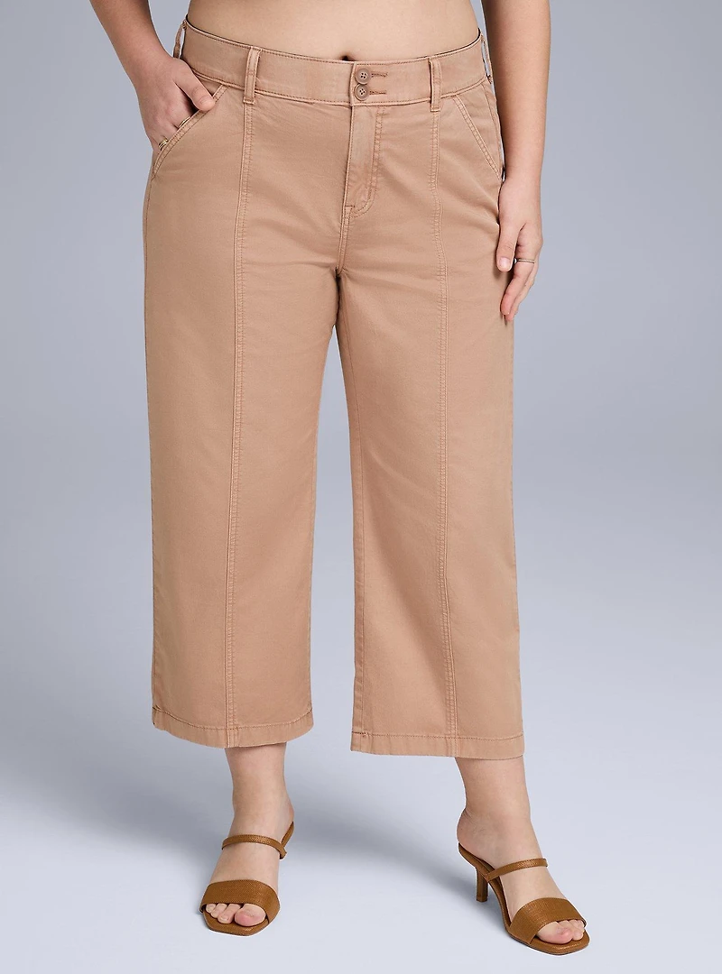 Belle Isle Twill Wide-Leg Pant