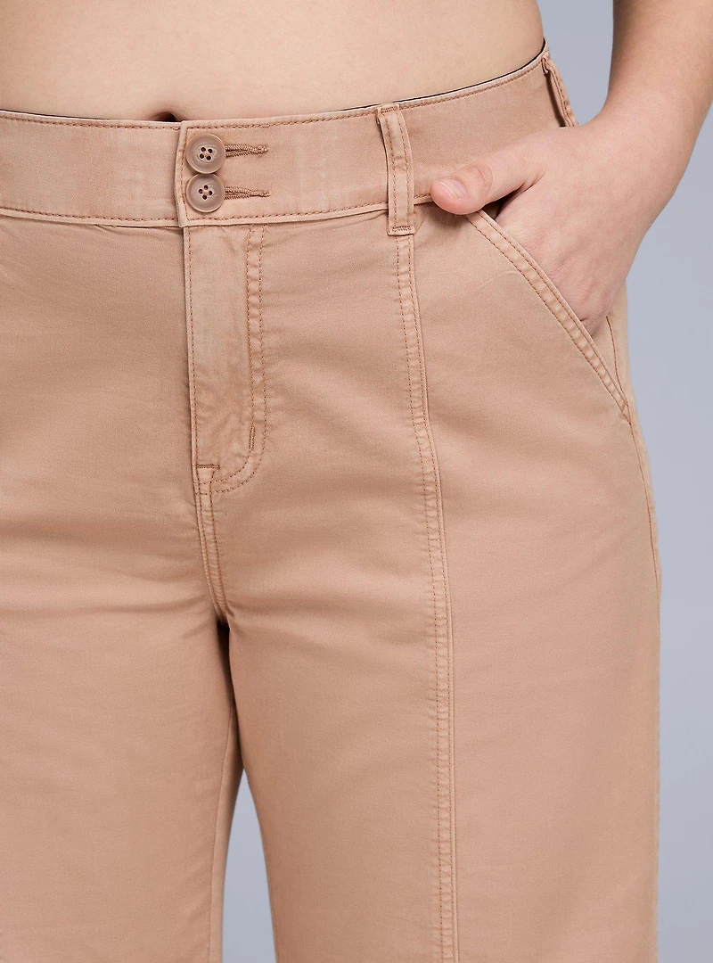 Belle Isle Twill Wide-Leg Pant