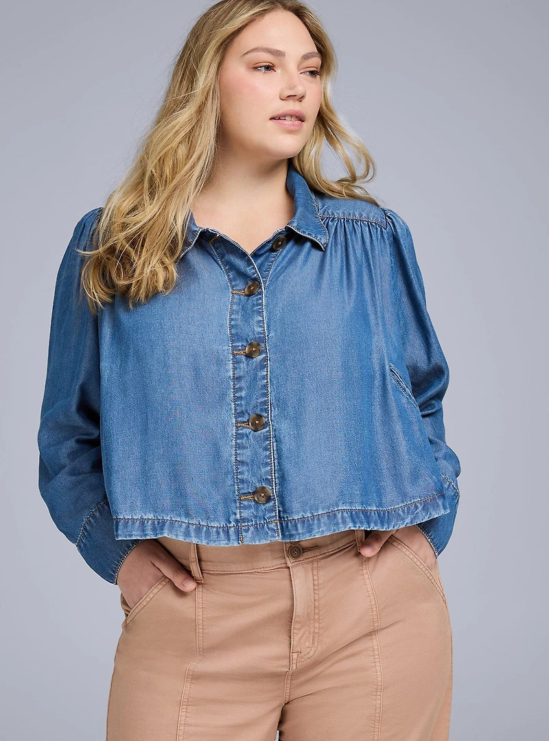 Belle Isle Twill Wide-Leg Pant