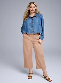 Belle Isle Twill Wide-Leg Pant