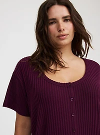 Super Soft Plush Rib Lounge Tunic