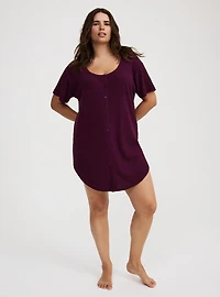 Super Soft Plush Rib Lounge Tunic