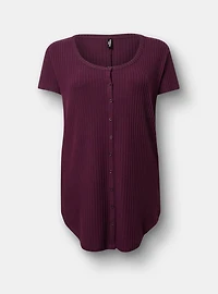 Super Soft Plush Rib Lounge Tunic