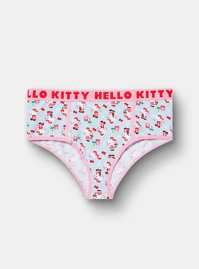 Hello Kitty Christmas Mid-Rise Cotton Cheeky Panty