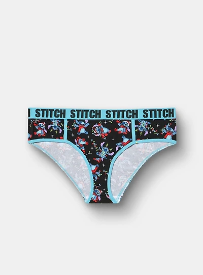 Stitch Christmas Mid-Rise Cotton Hipster Panty