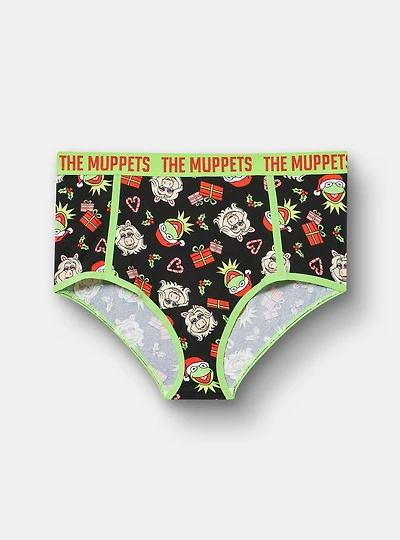 Muppets Christmas Mid-Rise Cotton Brief Panty