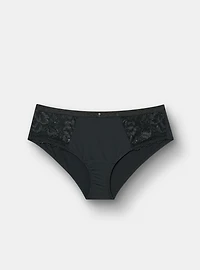 Sequin & Lace Mid-Rise Hipster Panty