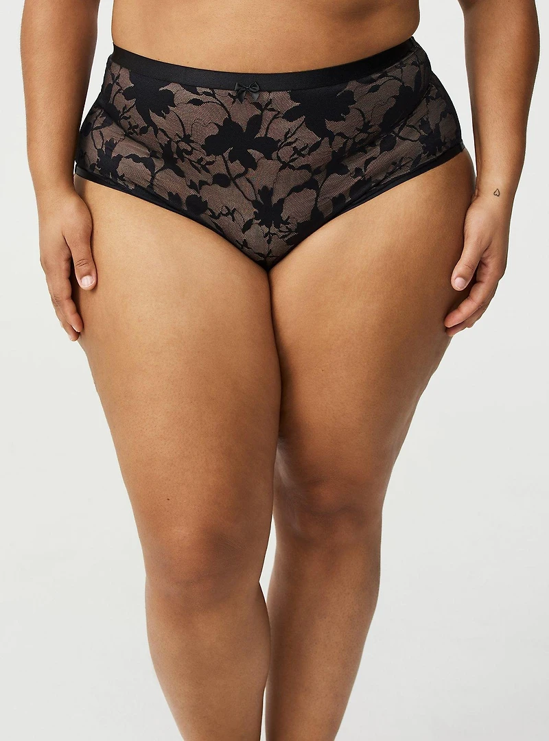 Lace High-Waist Brief Panty