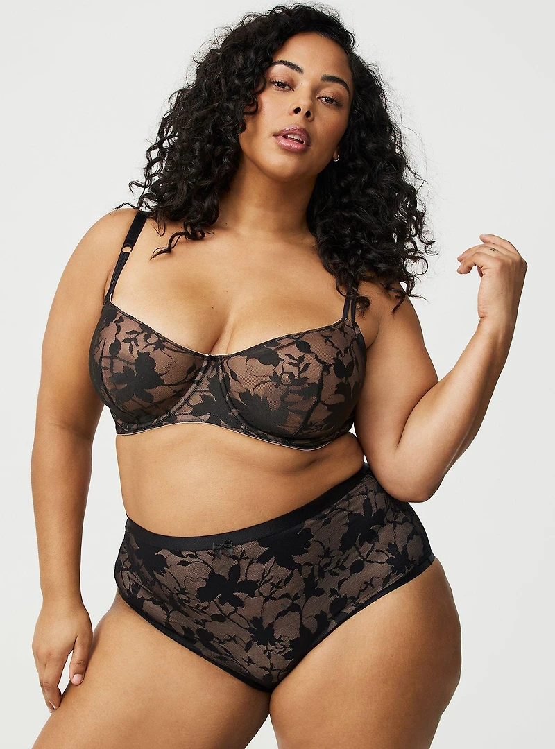 Lace High-Waist Brief Panty