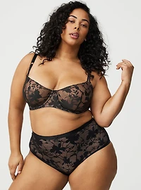 Lace High-Waist Brief Panty