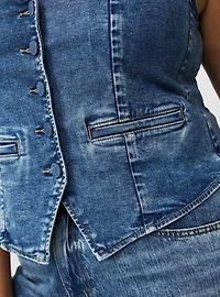 Vintage Stretch Denim Vest