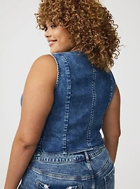 Vintage Stretch Denim Vest