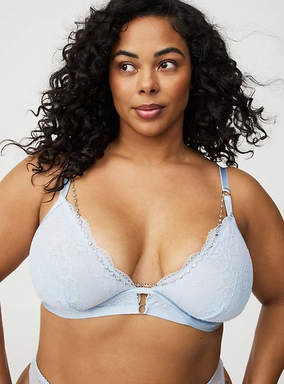 Jewelry Strappy Underwire Lace Bra