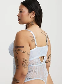 Jewelry Strappy Lace Bodysuit