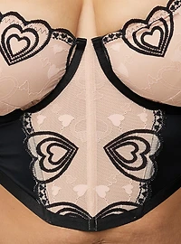 Coquette Heart Lace Bustier