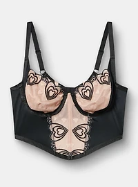 Coquette Heart Lace Bustier