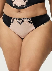 Coquette Heart Lace Tanga