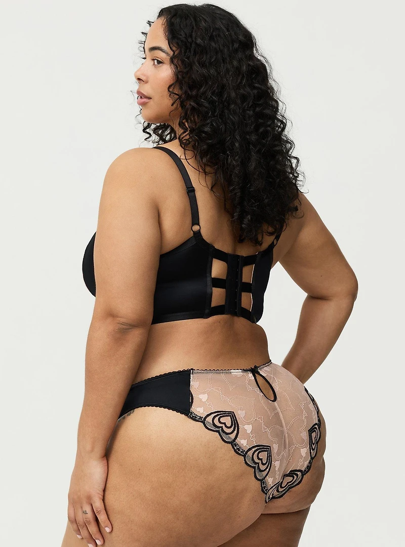 Coquette Heart Lace Tanga