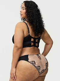 Coquette Heart Lace Tanga