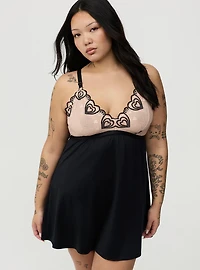Coquette Heart Lace Slip