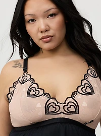 Coquette Heart Lace Slip