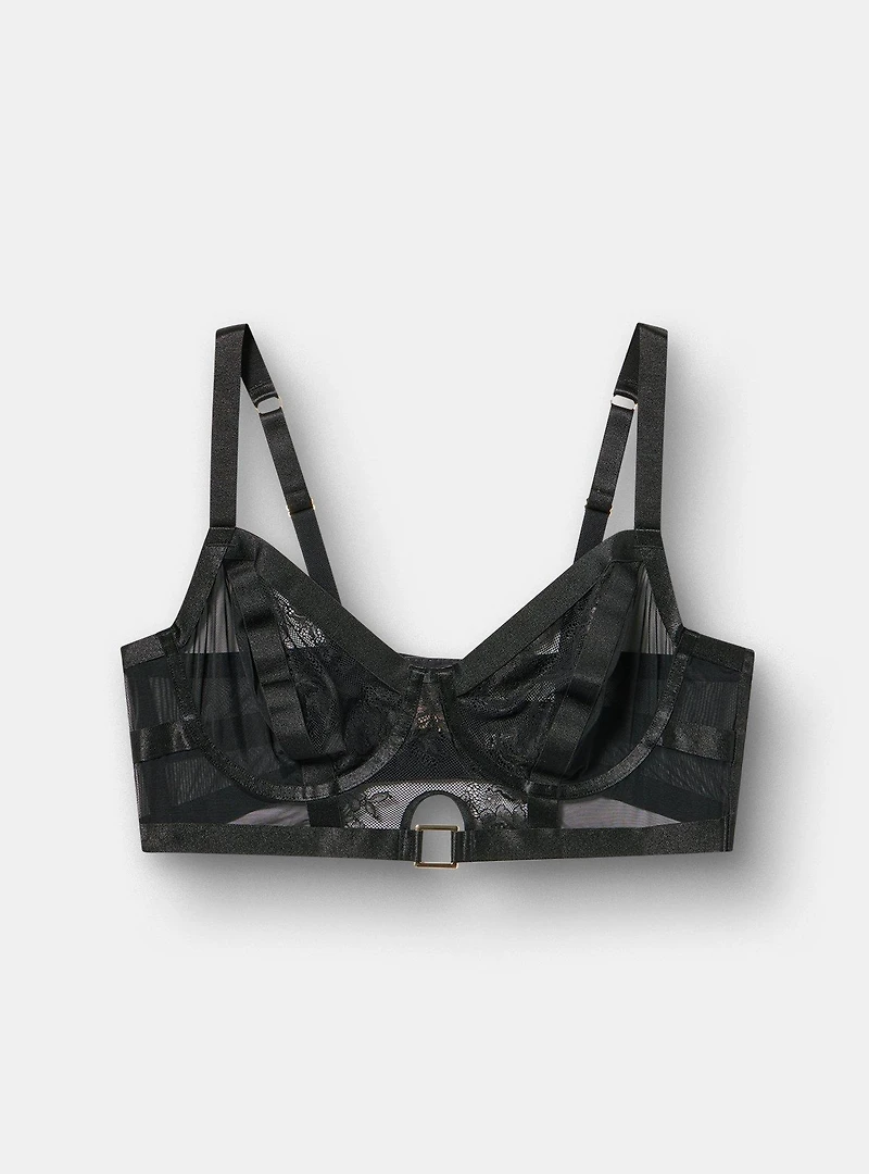 Mob Wife Strappy Underwire Lace Bra