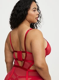 Mob Wife Strappy Underwire Lace Chemise