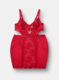 Mob Wife Strappy Underwire Lace Chemise