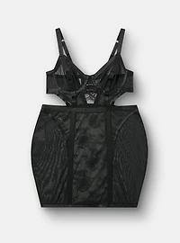 Mob Wife Strappy Underwire Lace Chemise