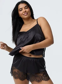 Lace & Satin Short