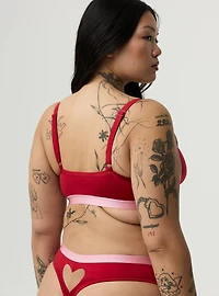 Glaze Mid-Rise Open Gusset Thong