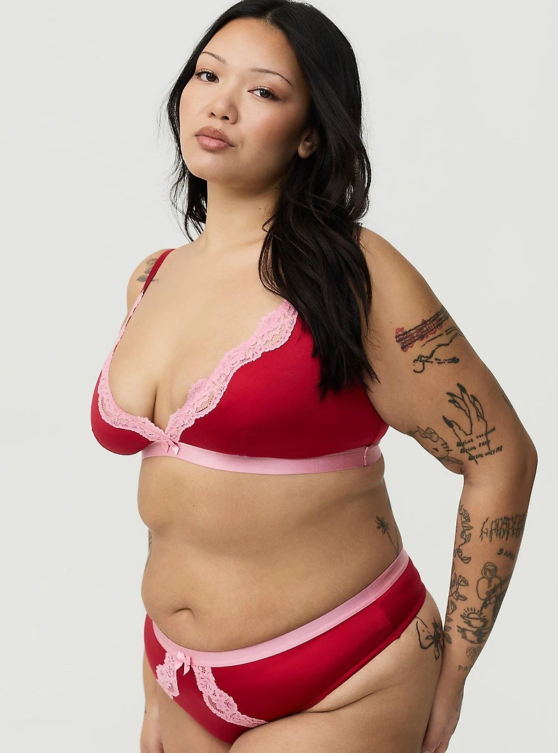 Glaze Mid-Rise Open Gusset Thong