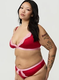 Glaze Mid-Rise Open Gusset Thong