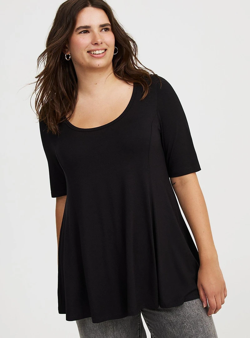 Super Soft Scoop Fit & Flare Tunic