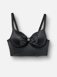XO Plunge Push-Up Longline Bow Bra