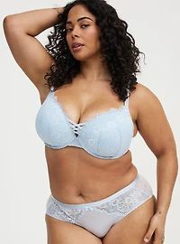 XO Plunge Push-Up Lace Bra