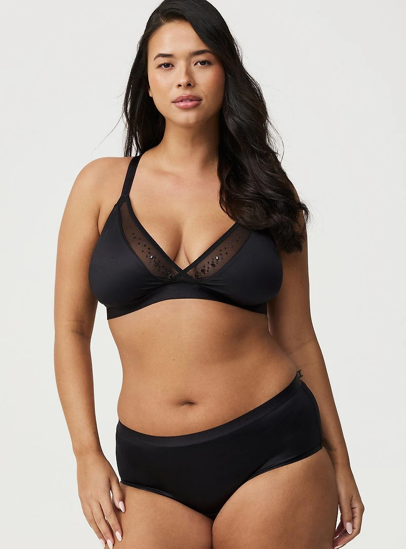 Micro Shine Diamante Bralette