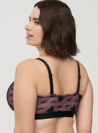 Unlined Kissy Wink Lace Sexy Scoop Bralette