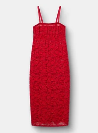 Strapless Lace Maxi Dress