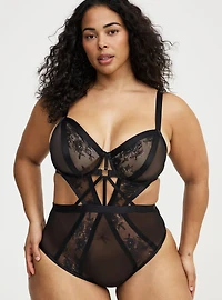 Mob Wife Strappy Underwire Lace Bodysuit