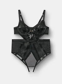 Mob Wife Strappy Underwire Lace Bodysuit