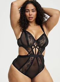 Mob Wife Strappy Underwire Lace Bodysuit