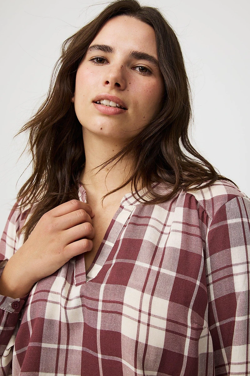 Harper Double Gauze Pullover Blouse