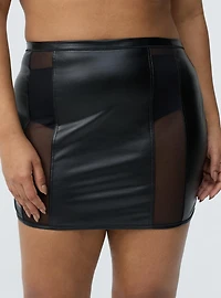 Mob Wife Zip Front Skirt
