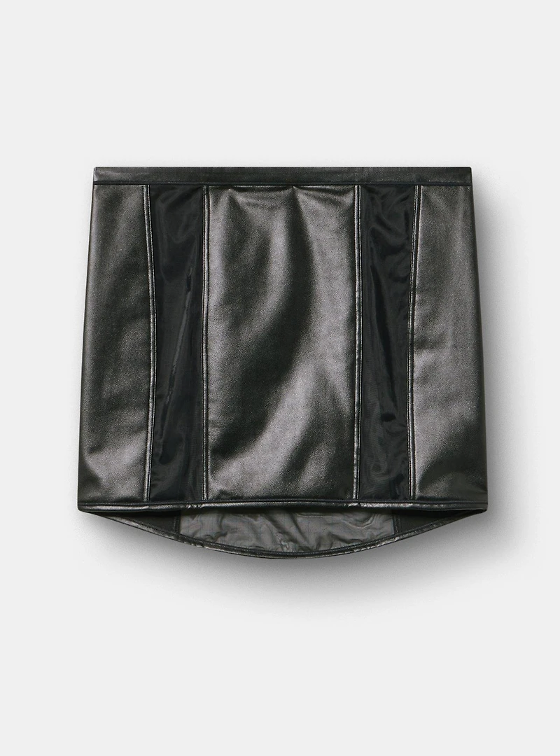 Mob Wife Zip Front Skirt