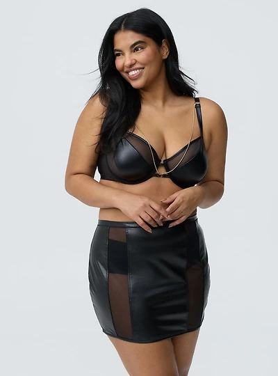 Mob Wife Zip Front Skirt