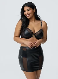 Mob Wife Zip Front Skirt