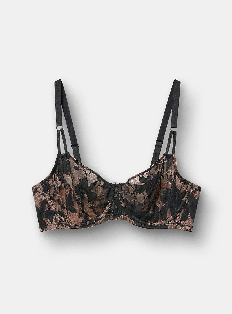 Unlined Balconette Lace Bra