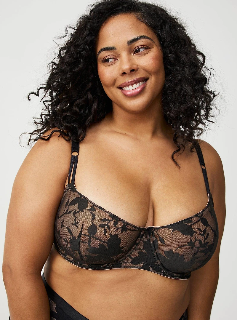 Unlined Balconette Lace Bra